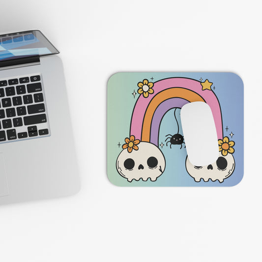 Rainbow Skull Mousepad
