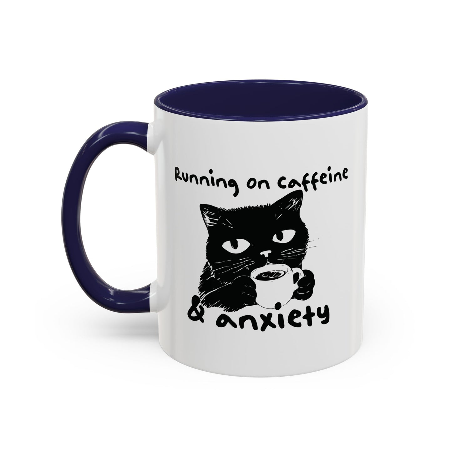 Running on Caffeine and Anxiety Coffee Mug