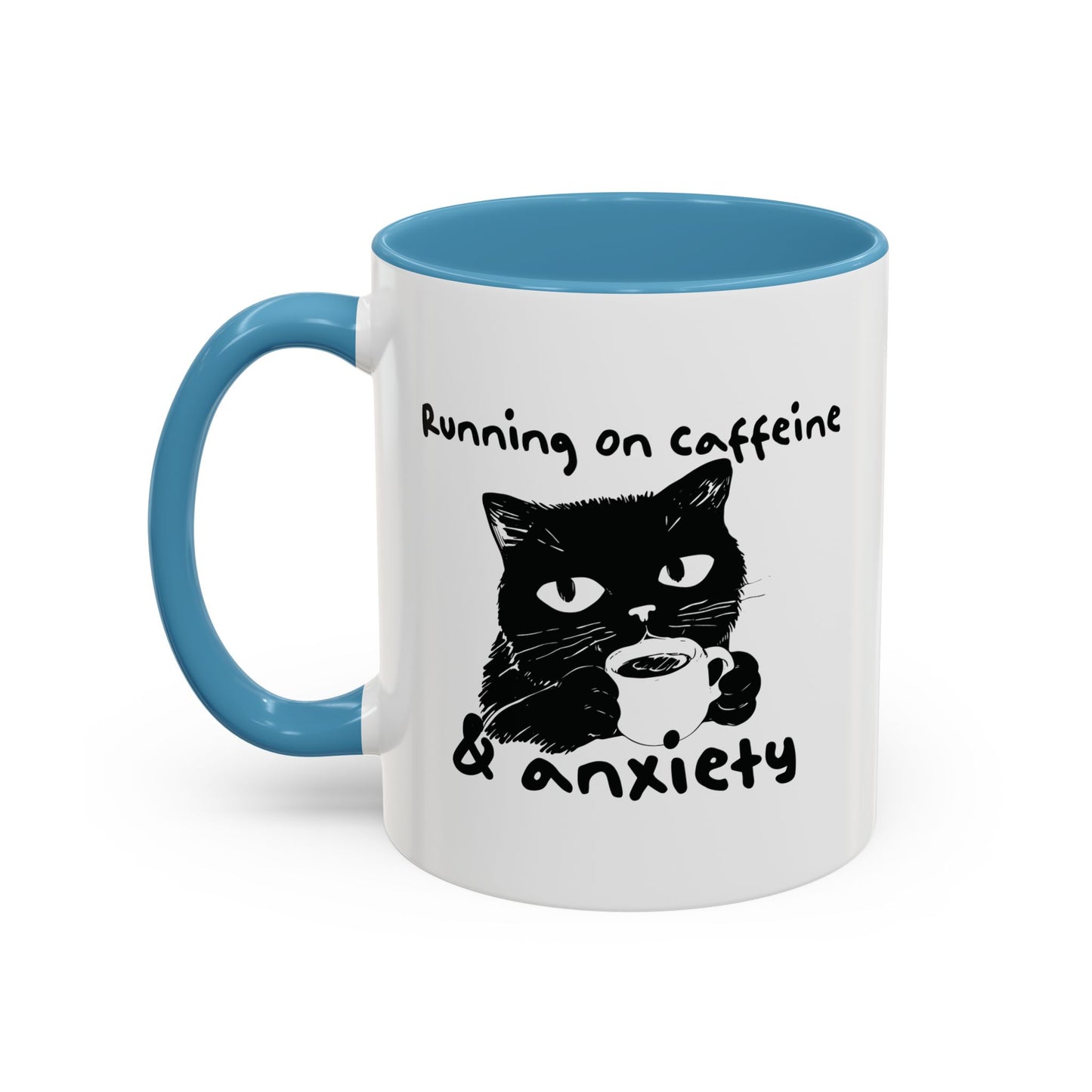 Running on Caffeine and Anxiety Coffee Mug