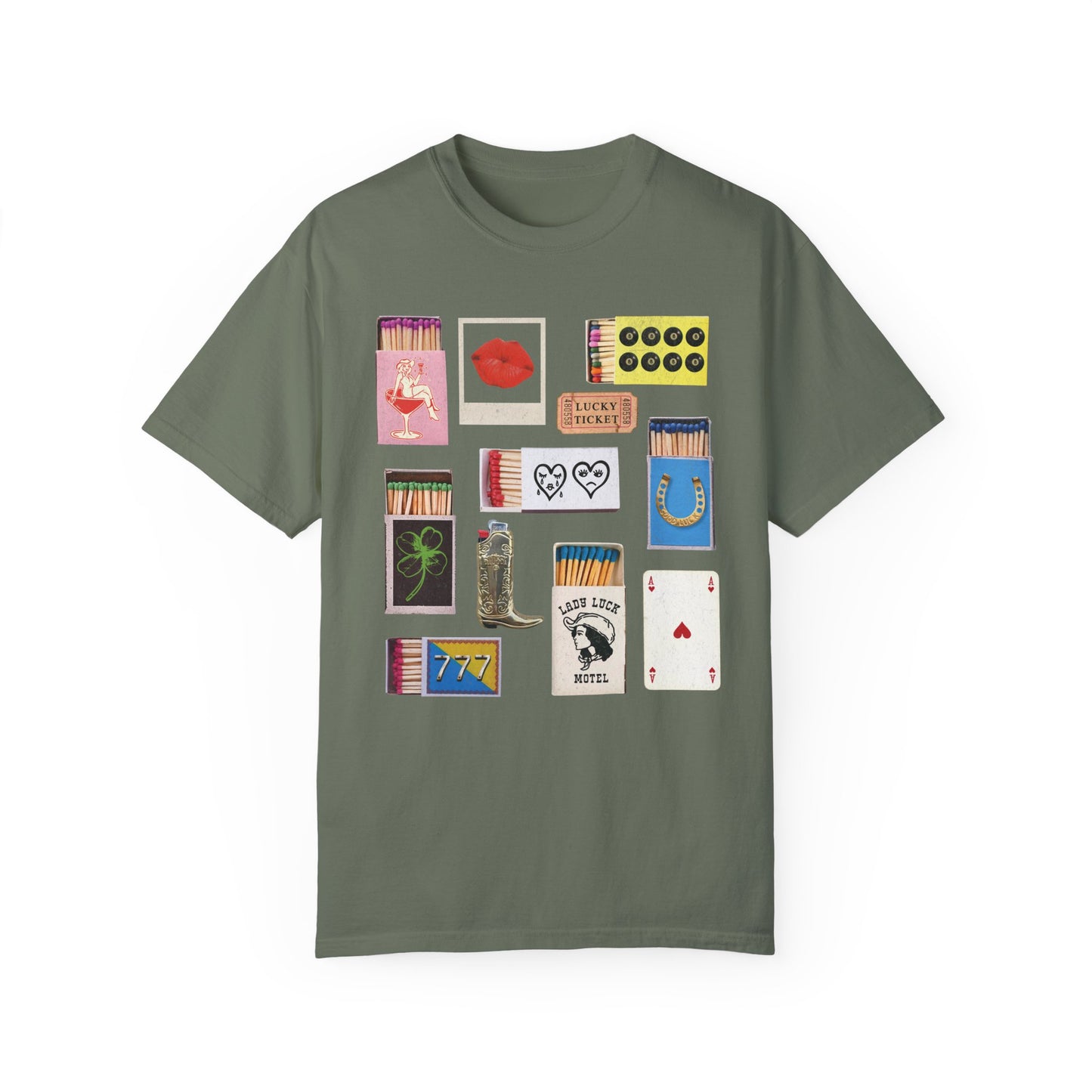 Lucky Matchbook Graphic T-Shirt