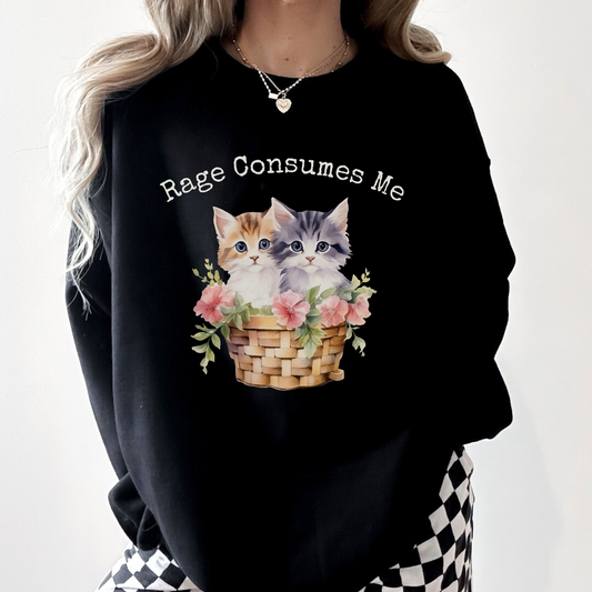 Rage Consumes Me Kitten Sweater