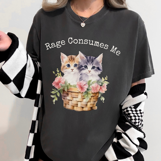 Rage Consumes Me Kitten T-Shirt