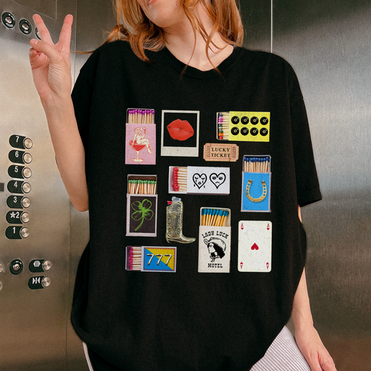 Lucky Matchbook Graphic T-Shirt