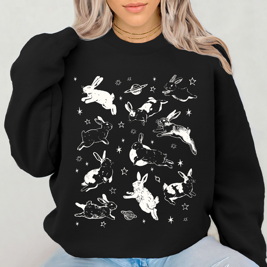 Rabbits In Space Sweater
