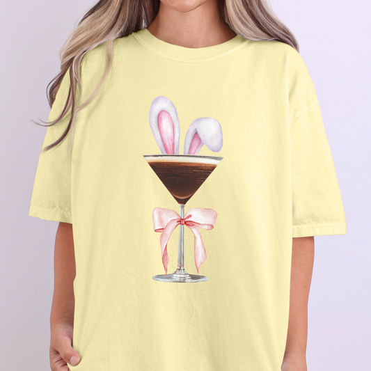 Bunny Espresso Martini Cocktail T-Shirt