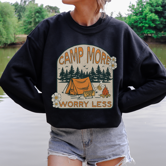 Camp More Worry Less Sweatshirt
