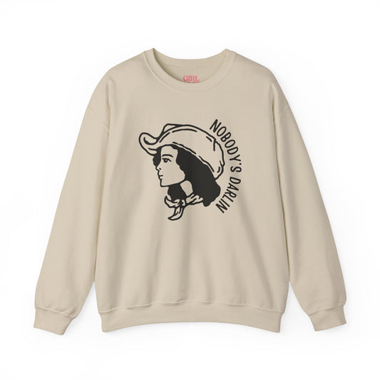 Nobody's Darlin Sweater (Black Graphic)