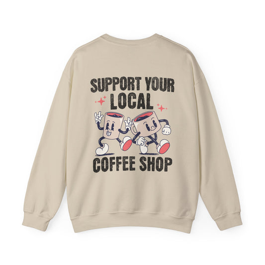 Support Your Local Coffee Shop Sweater