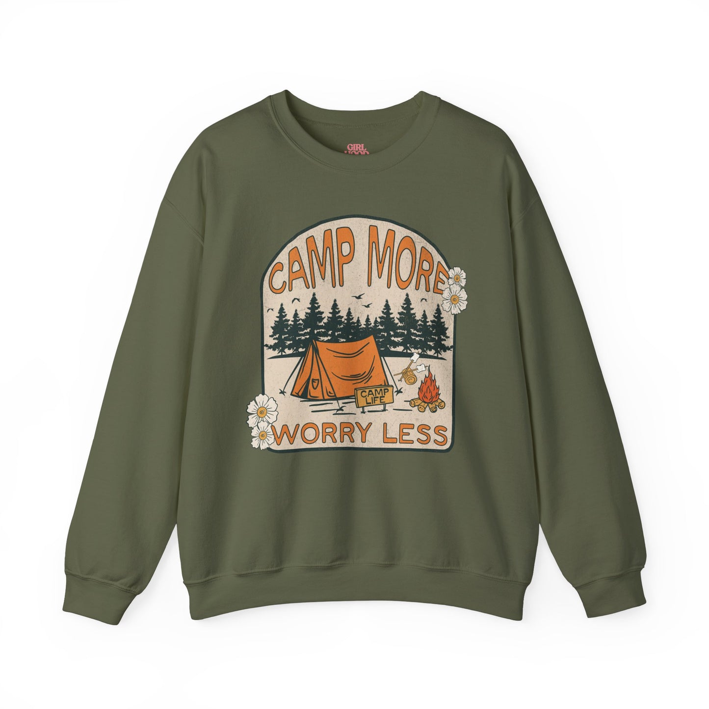 Camp More Worry Less Sweatshirt