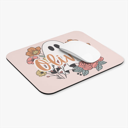 Personalized Ghost Floral Mousepad