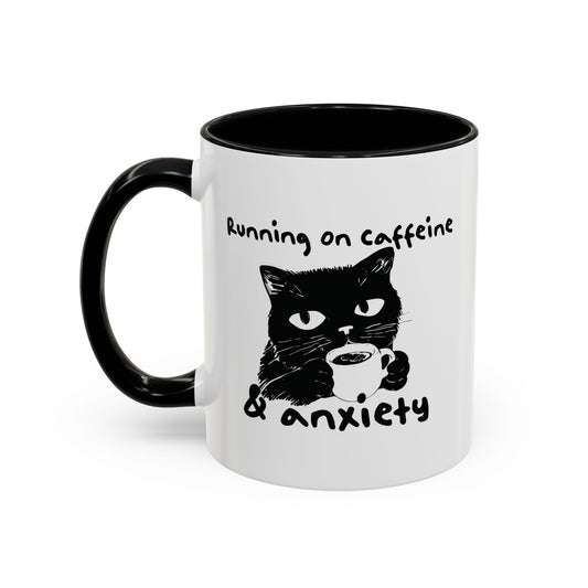 Running on Caffeine and Anxiety Coffee Mug