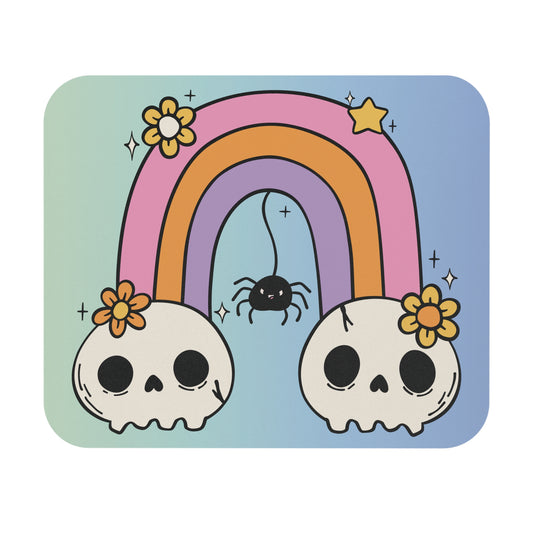 Rainbow Skull Mousepad