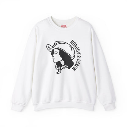 Nobody's Darlin Sweater (Black Graphic)