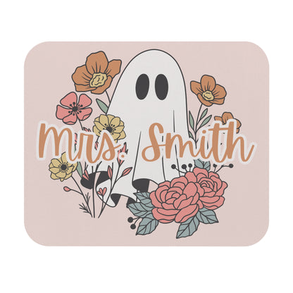 Personalized Ghost Floral Mousepad