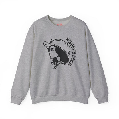 Nobody's Darlin Sweater (Black Graphic)