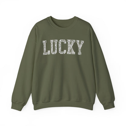 Lucky Varsity Lace Sweater