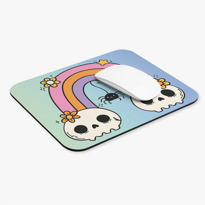 Rainbow Skull Mousepad
