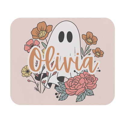 Personalized Ghost Floral Mousepad