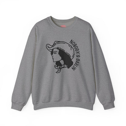 Nobody's Darlin Sweater (Black Graphic)