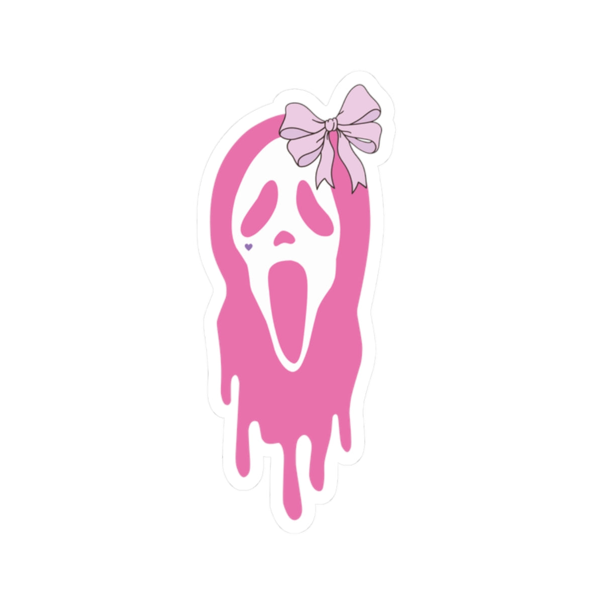 Ghouly Ghost Face Sticker