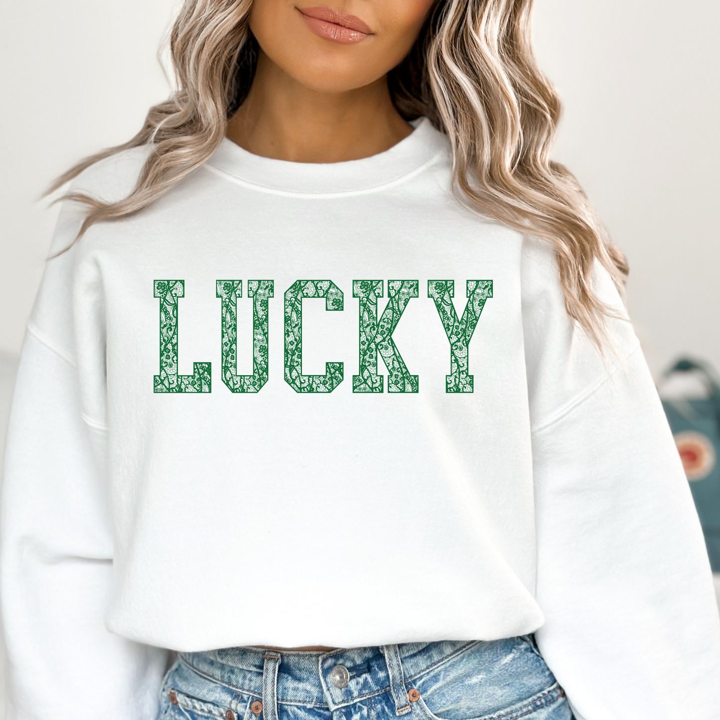 Lucky Varsity Lace Sweater